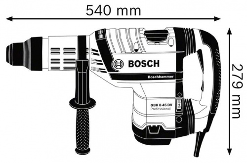 Перфоратор Bosch GBH 8-45 DV SDS-max, антивибрация фото 5