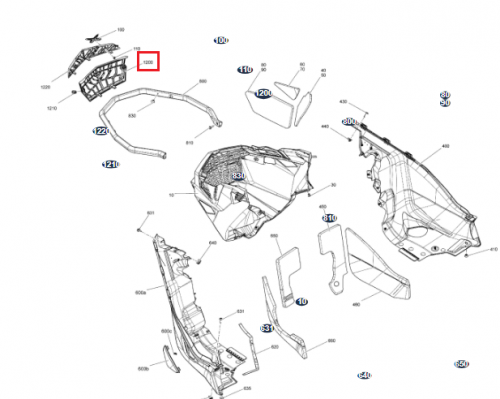 Вентиляционная Сетка Ski Doo Gen4 502007978