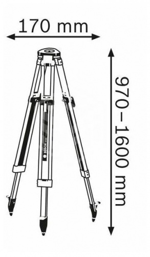 Оптический нивелир Bosch GOL 26 D +штатив BT 160 + рейка GR 500 фото 5