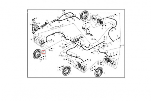 Диск тормозной передний CFMOTO X5 ТБ-9010-080001 фото 2