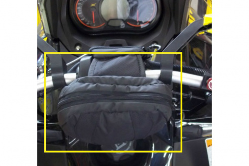 Сумка на руль с подогревом короткая для Ski-Doo