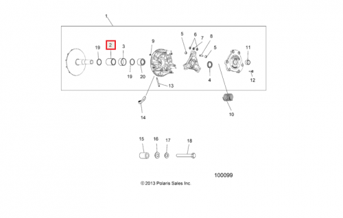 Подшипник обгонной муфты для квадроцикла Polaris фото 2 Подшипник обгонной муфты для квадроцикла Polaris фото 2