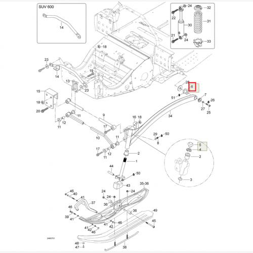 Втулка продольного рычага концевая BRP 50-06-200 50-06-200 фото 2 Втулка продольного рычага концевая BRP 50-06-200 50-06-200 фото 2