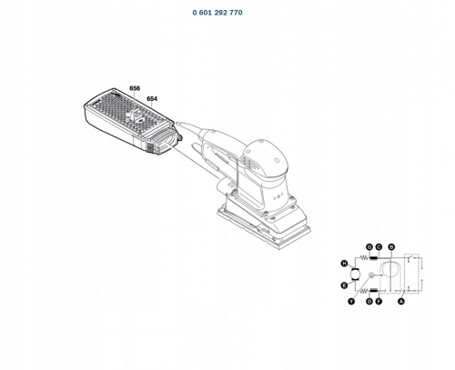 Основание для машины шлифовальной вибрационной BOSCH GSS 230 AE фото 2 Основание для машины шлифовальной вибрационной BOSCH GSS 230 AE фото 2