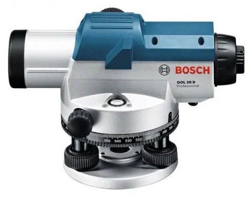Оптический нивелир Bosch GOL 26 D +штатив BT 160 + рейка GR 500 фото 2