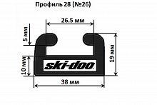 Склиз графитовый Ski-Doo, Lynx 26 профиль. 428-56-99