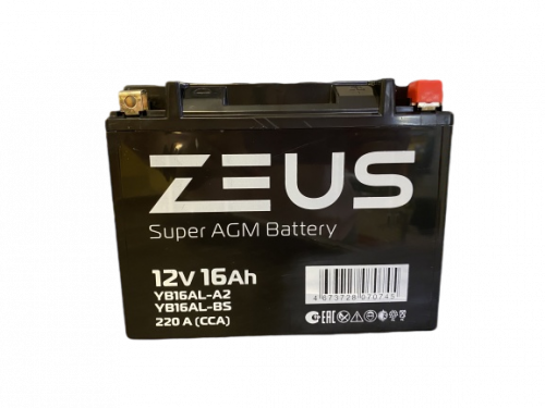 Аккумуляторная батарея ZEUS AGM 16 Ач Аккумуляторная батарея ZEUS AGM 16 Ач