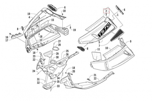 Панель левая верхняя Z1 2718-288