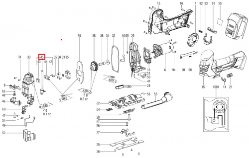 Шток для лобзика METABO STA 18 LTX 140