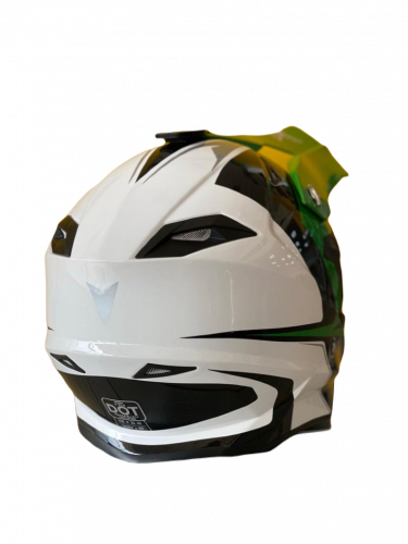 Шлем Vega V-FLO (216) (зелено-черно-белый) размер: 2XL К1-00001597 фото 2