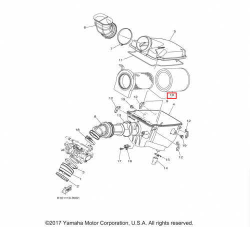 Воздушный фильтр Yamaha AT-07323 фото 2 Воздушный фильтр Yamaha AT-07323 фото 2