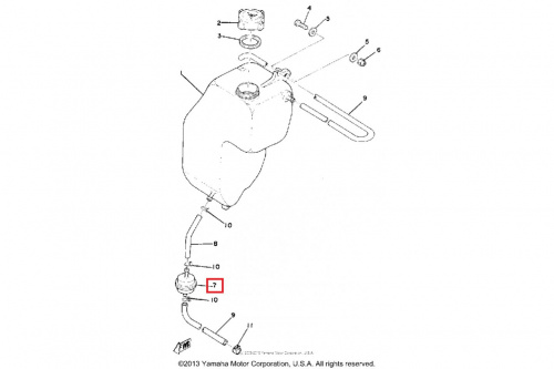 Фильтр масляный Yamaha, BRP 07-246-08
