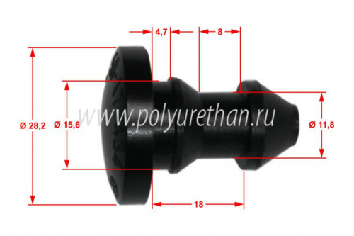 Клипса посадочная крепления стекла 50-17-434 50-17-434 фото 2 Клипса посадочная крепления стекла 50-17-434 50-17-434 фото 2