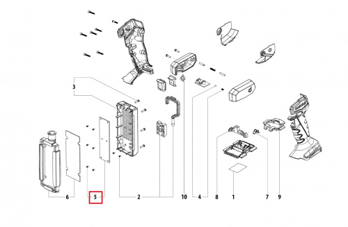 Печатная плата в сборе Metabo SLA 14.4-18 LED