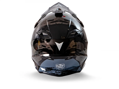 Шлем Vega V-FLO (216) (черный; черная графика) размер XL фото 3