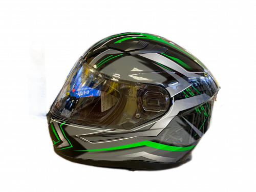 Шлем Vega Ultra (129) (черно-серо-зеленый) размер: XL Шлем Vega Ultra (129) (черно-серо-зеленый) размер: XL