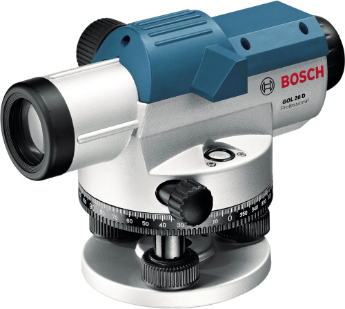 Оптический нивелир Bosch GOL 26 D +штатив BT 160 + рейка GR 500 Оптический нивелир Bosch GOL 26 D +штатив BT 160 + рейка GR 500