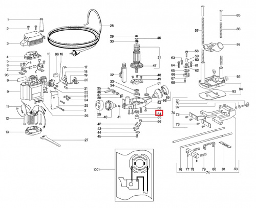 Фланцевая гайка для фрезерной машины METABO OF E 1229 Фланцевая гайка для фрезерной машины METABO OF E 1229