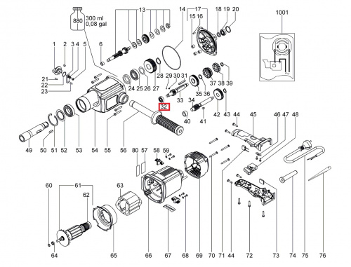 Подшипник для дрели METABO B 32/3
